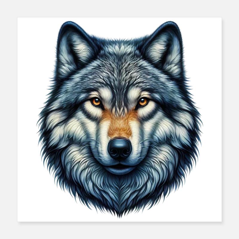 Loup Poster 40 x 40 cm