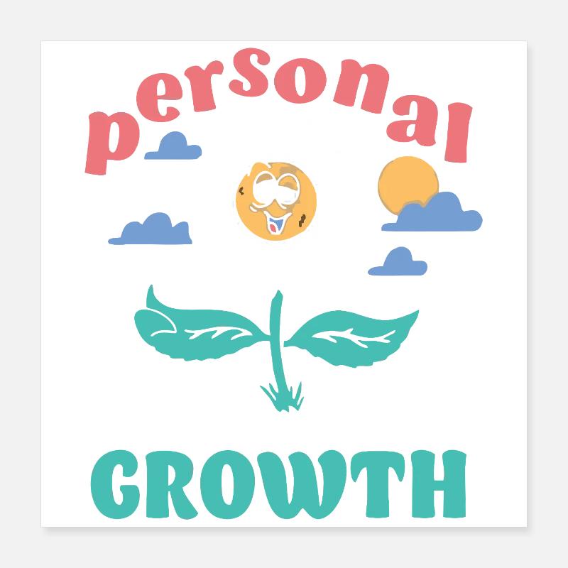 Personal Growth Daisy Poster 16" x 16" (40x40 cm)