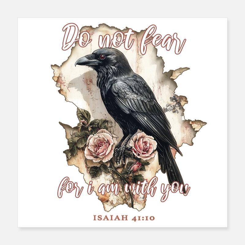 Citation de Raven Christian Poster 40 x 40 cm
