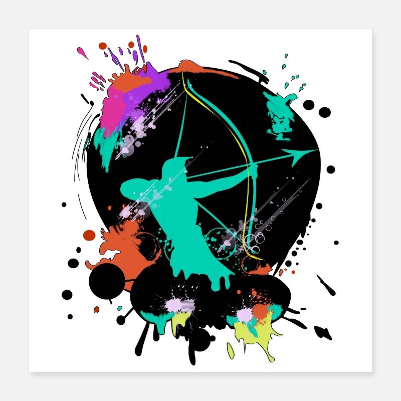 Archery Poster 40x40 cm