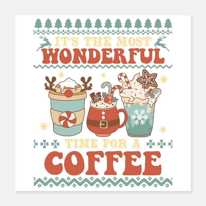 Hässlicher Weihnachtspullover Poster 40x40 cm