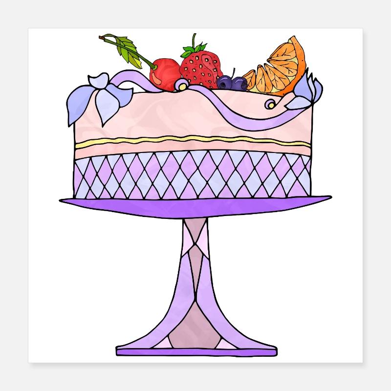Cake Poster 16" x 16" (40x40 cm)
