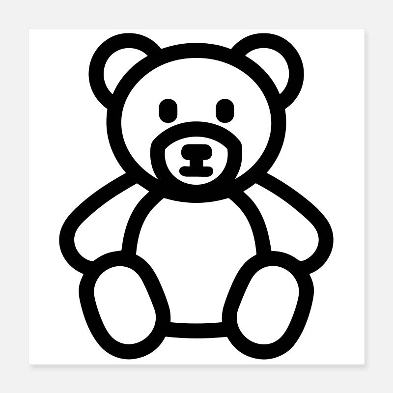 bear Poster 16" x 16" (40x40 cm)