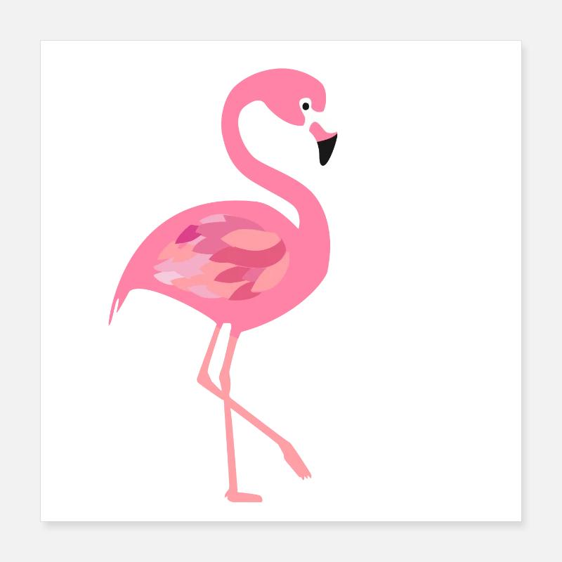 Flamingo Poster 40x40 cm