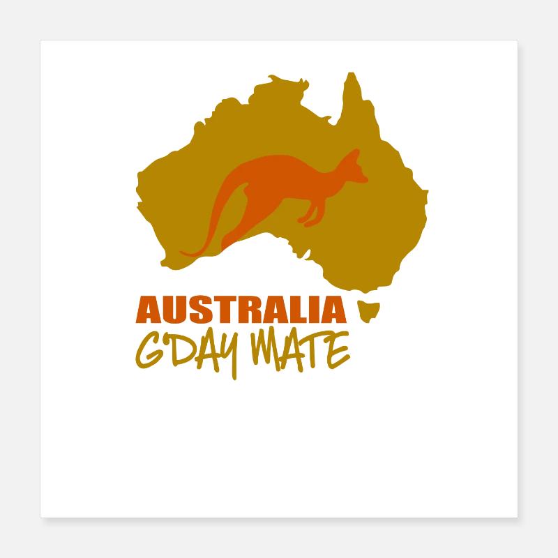 Australia Poster 16" x 16" (40x40 cm)