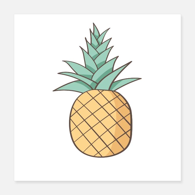 pineapple Poster 16" x 16" (40x40 cm)