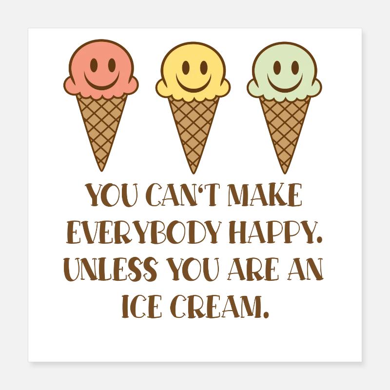Eis Poster 40x40 cm