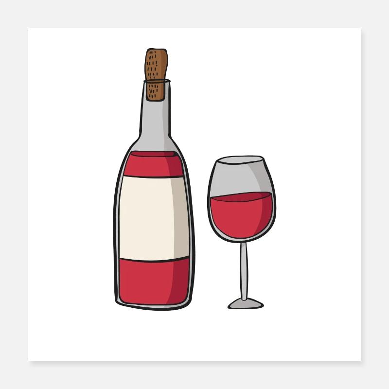 wine Poster 40 x 40 cm