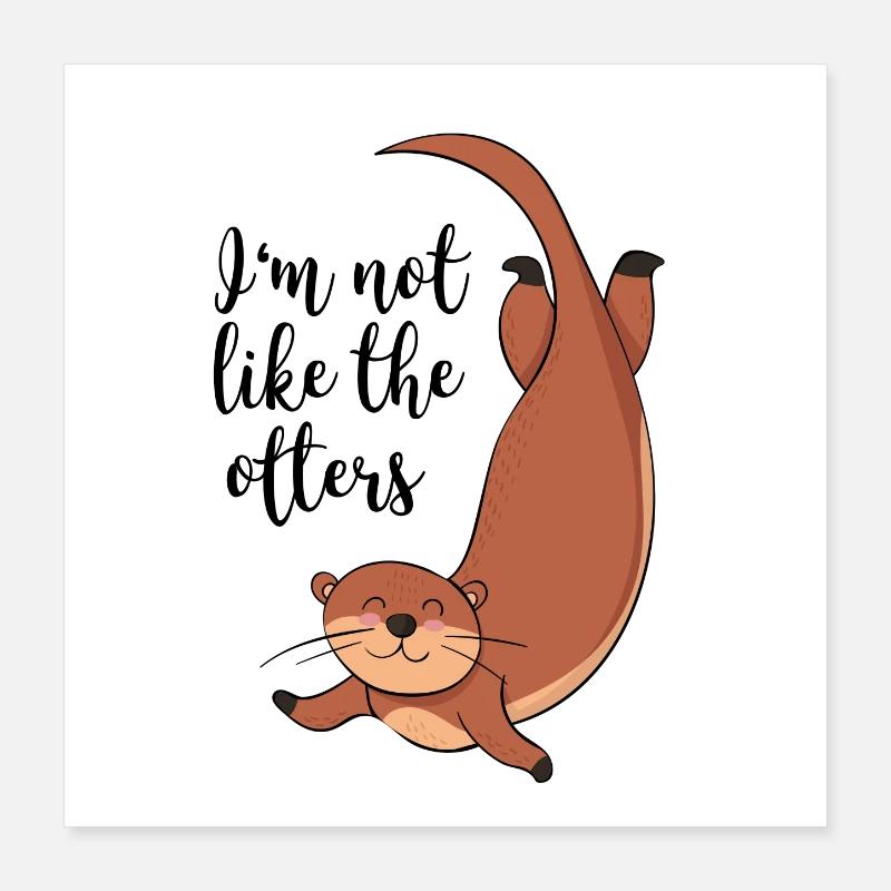 Otter Poster 40x40 cm