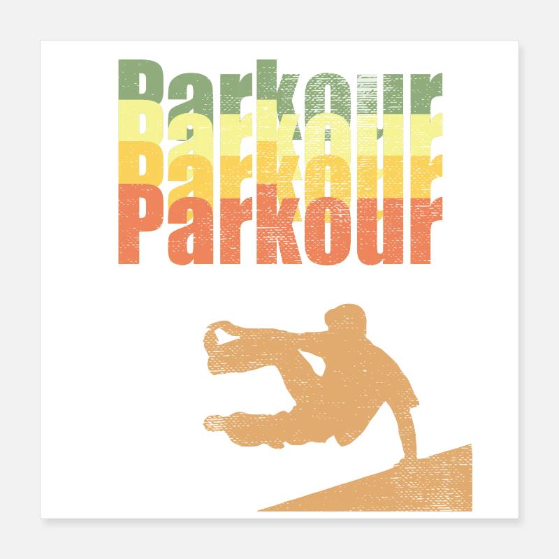 Parkour Poster 40x40 cm