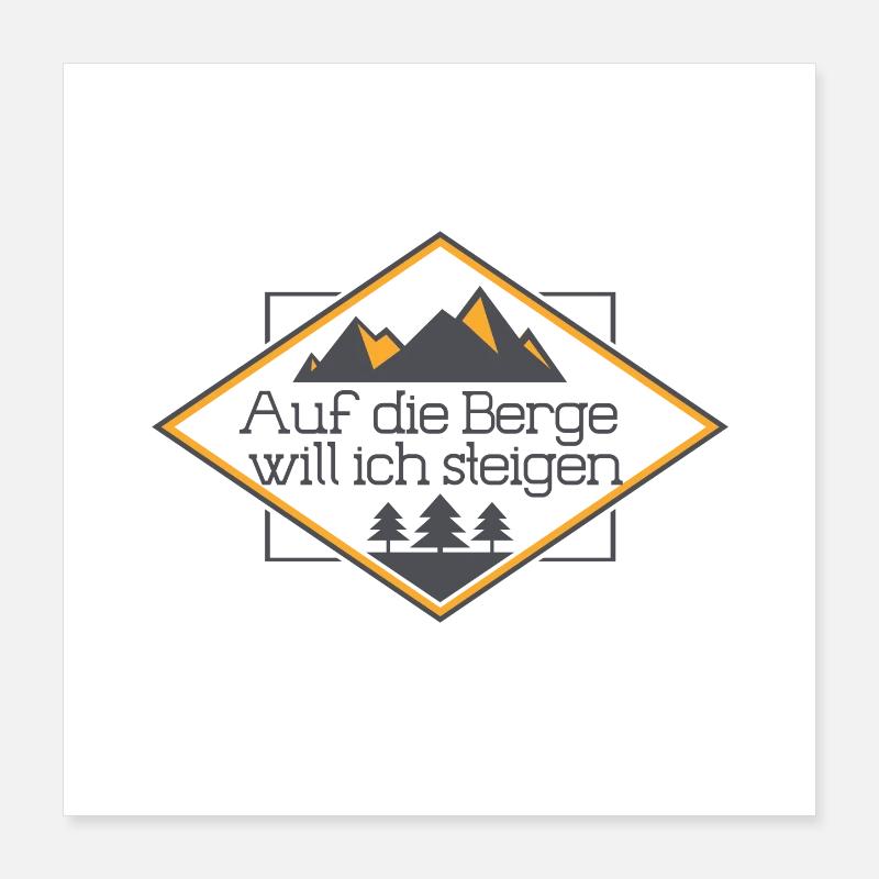 wandern, Wanderung, Freizeitspaß, Hobby, Berg Poster 40x40 cm