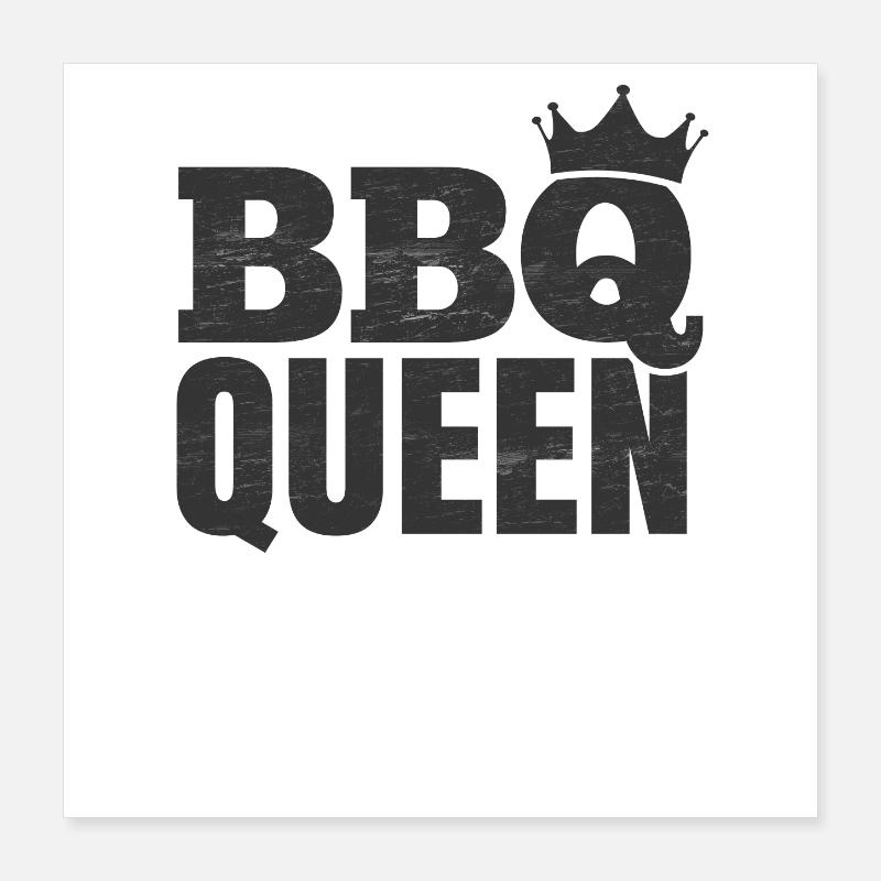 BBQ Queen Poster 40x40 cm