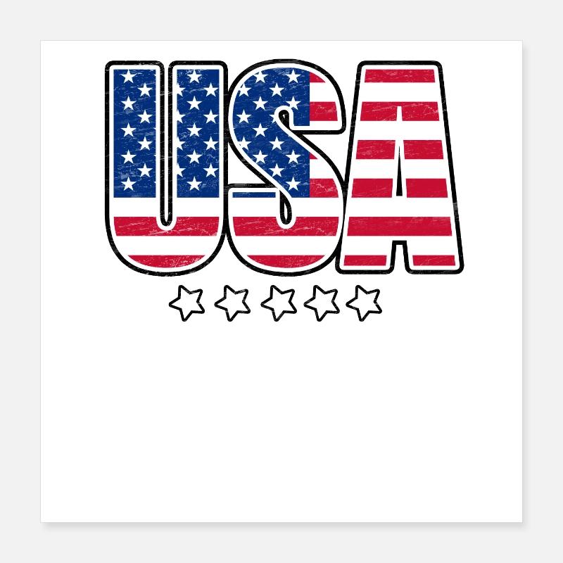 United States Poster 16" x 16" (40x40 cm)