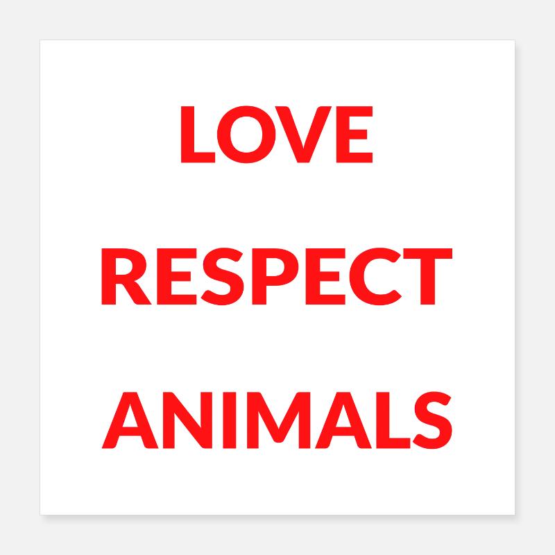 Respect Acceptation Tolérance Reconnaissance Validité Poster 40 x 40 cm