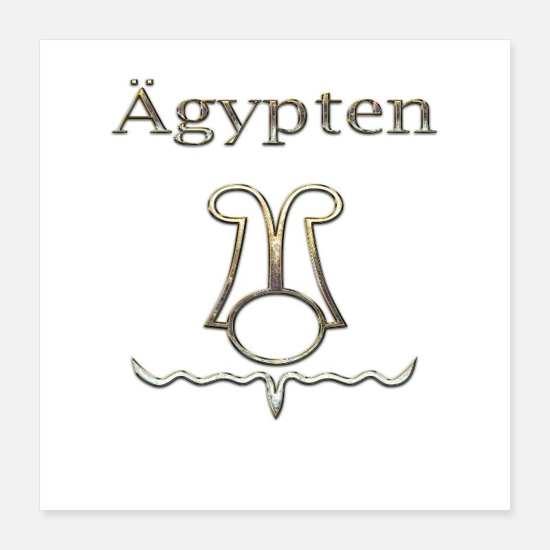 Egypte 61 Poster 40 x 40 cm