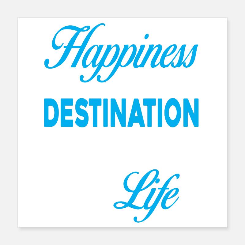 Happiness Poster 40x40 cm