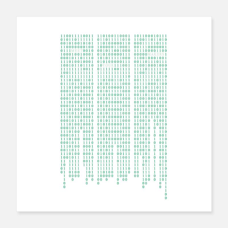 Code de la matrice Poster 40 x 40 cm