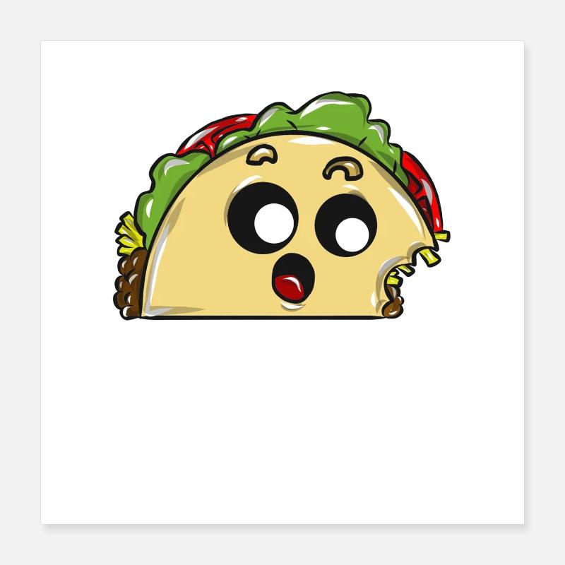 Taco Essen Mexico Poster 40x40 cm