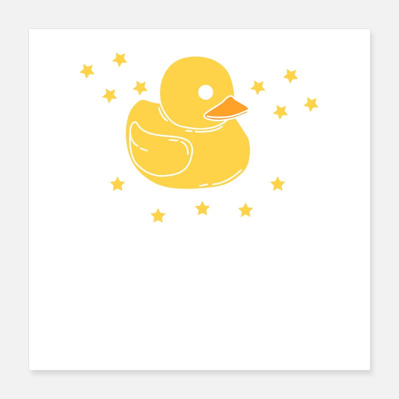 Bath Duck Poster 16" x 16" (40x40 cm)
