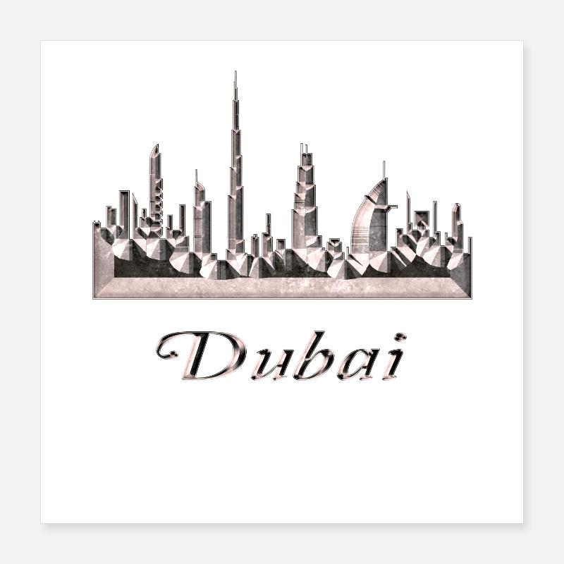 Dubai Poster 40x40 cm