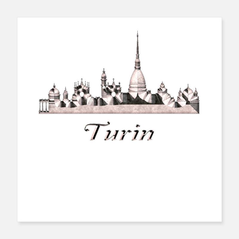 Turin Poster 16" x 16" (40x40 cm)