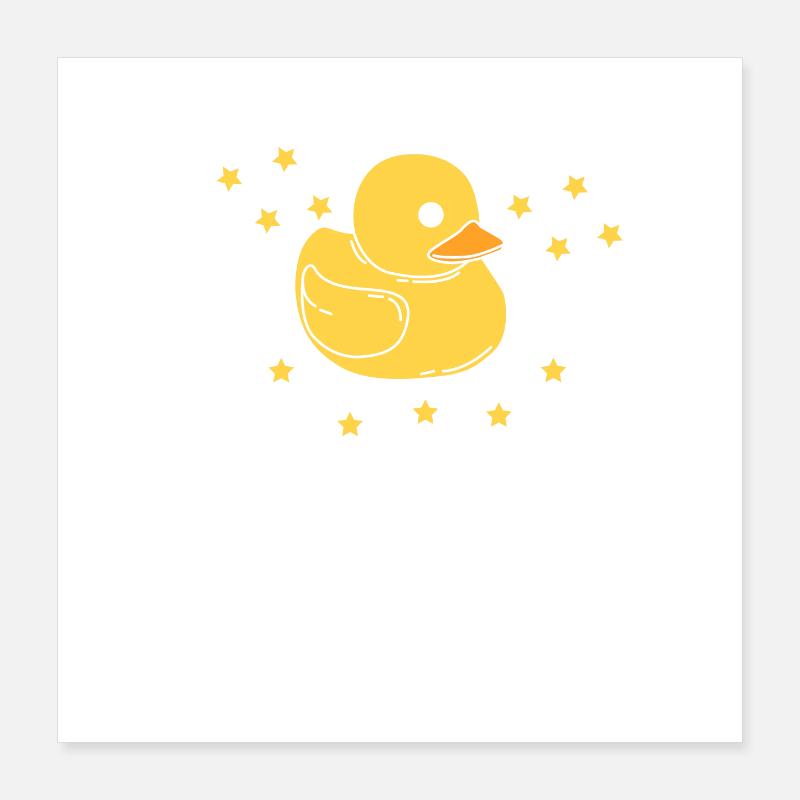 Duck saying gift Poster 16" x 16" (40x40 cm)