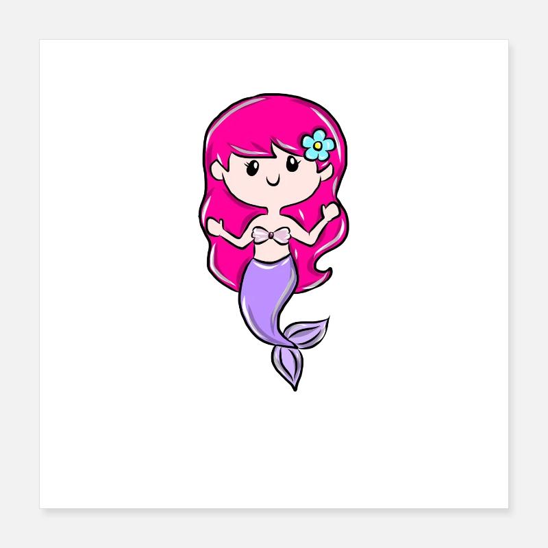 sirène Poster 40 x 40 cm