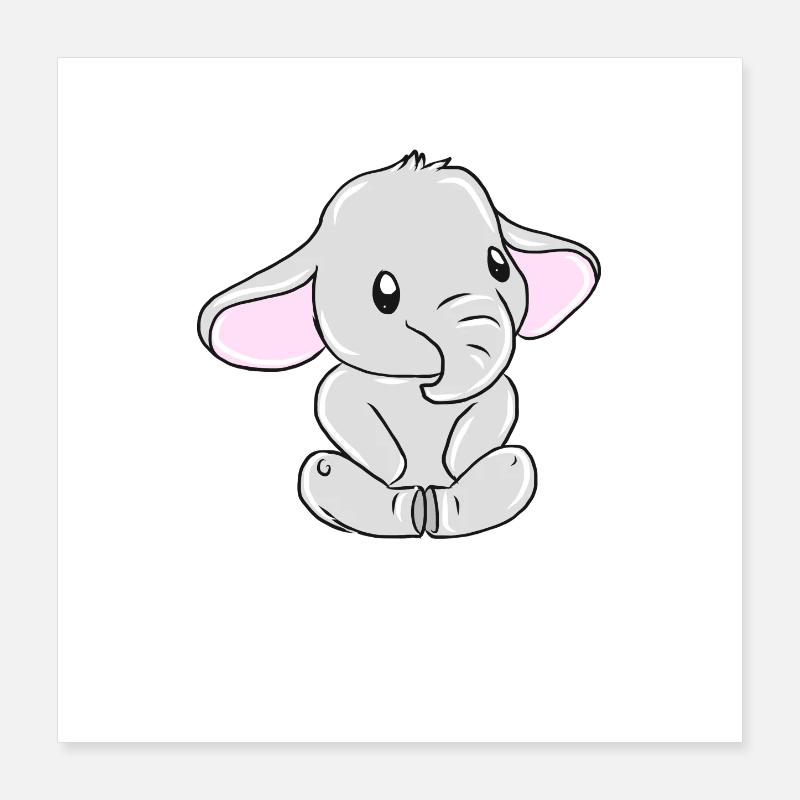 elephant Poster 16" x 16" (40x40 cm)