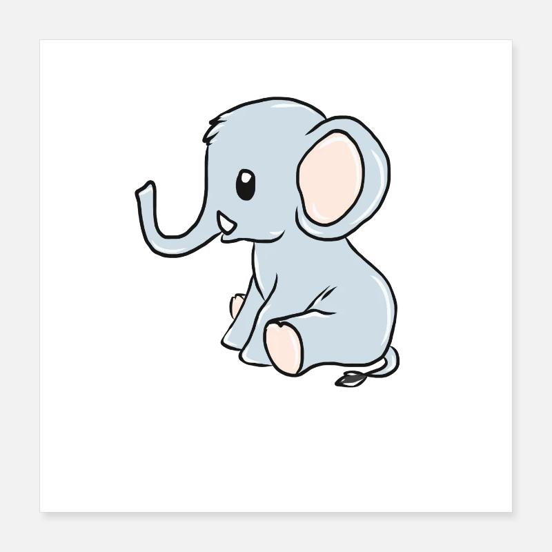 elephant Poster 16" x 16" (40x40 cm)