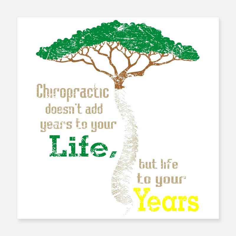 Chiropractor massage doctor bone spine Poster 16" x 16" (40x40 cm)