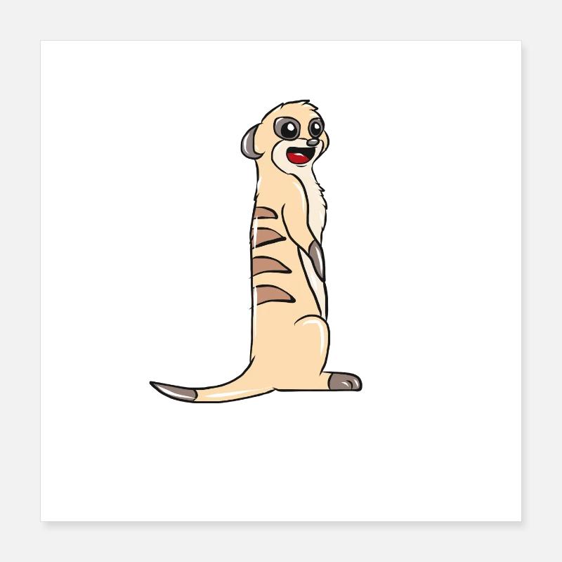 suricates Poster 40 x 40 cm