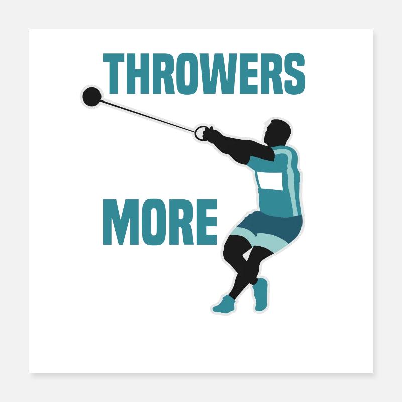 Leichtathletik Poster 40x40 cm