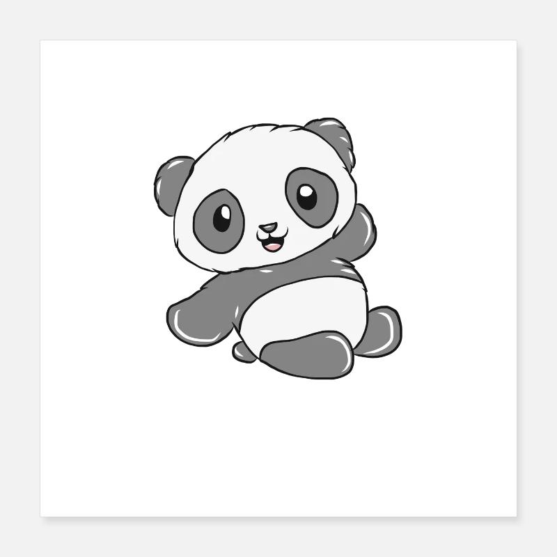 Panda Poster 40x40 cm