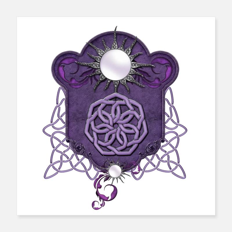 Elegant decorative celtic knot. Poster 16" x 16" (40x40 cm)