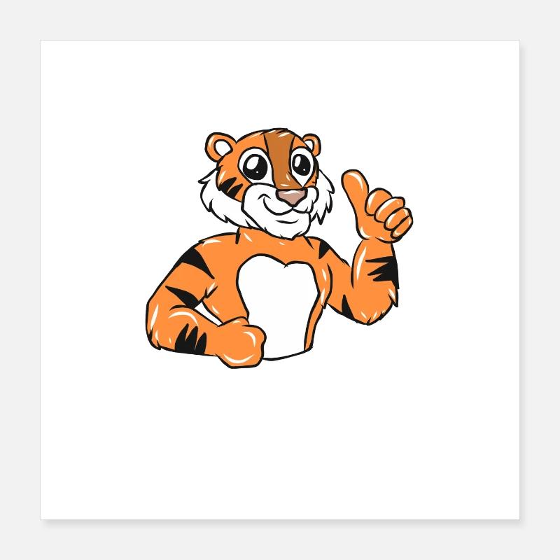 Tiger Poster 40x40 cm
