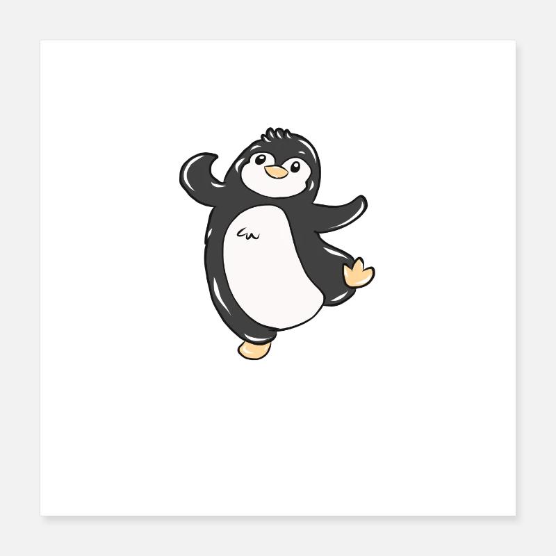 manchot Poster 40 x 40 cm