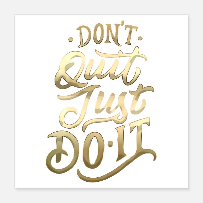 Ne quittez pas Gradient Script Poster 40 x 40 cm