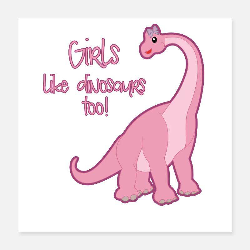 dinosaure Poster 40 x 40 cm