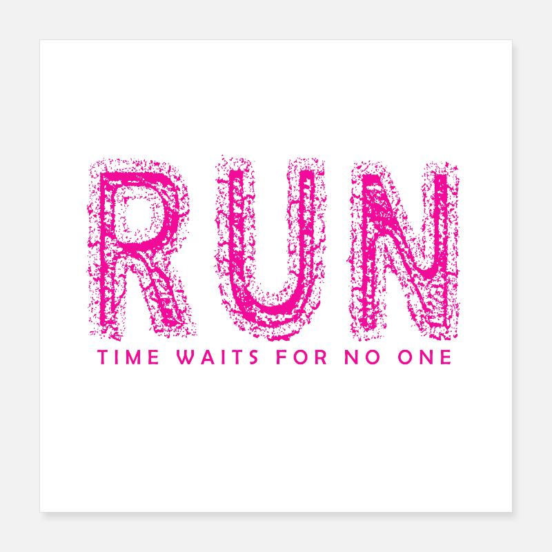 RUN Poster 40x40 cm