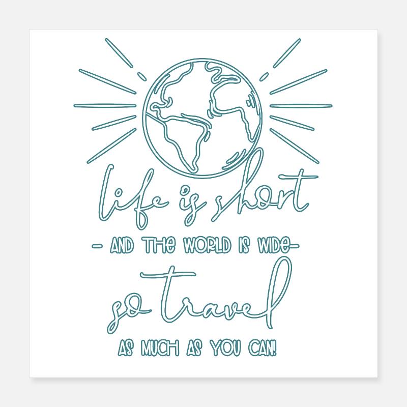 viaggio Poster 40x40 cm