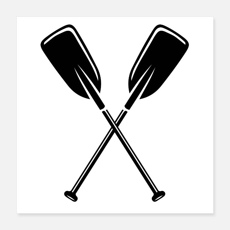 2 Paddel Poster 40x40 cm