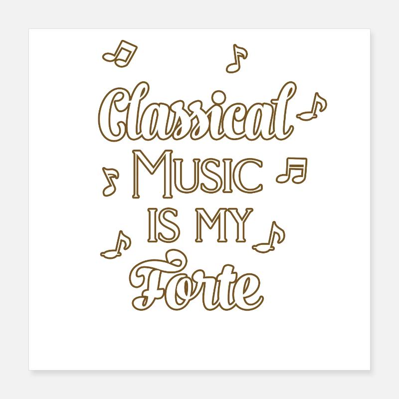 Classical music Poster 16" x 16" (40x40 cm)