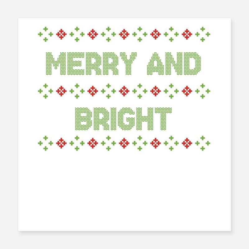 Ugly Christmas Weihnachtspullover Poster 40x40 cm