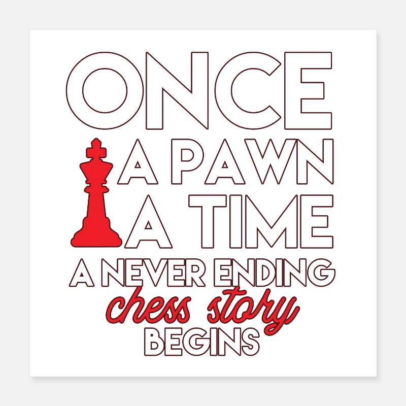 Jeu d’échecs Poster 40 x 40 cm