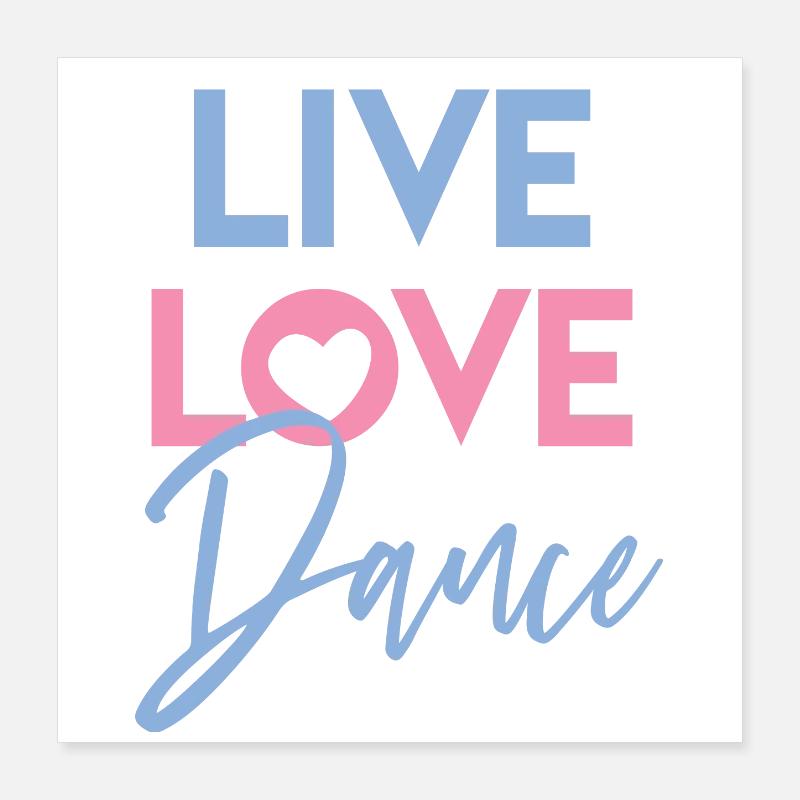 danse Poster 40 x 40 cm