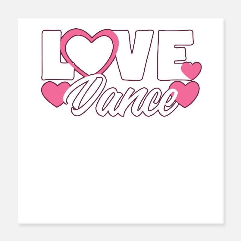 Dance Poster 16" x 16" (40x40 cm)