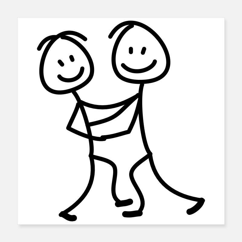 dancing Poster 16" x 16" (40x40 cm)