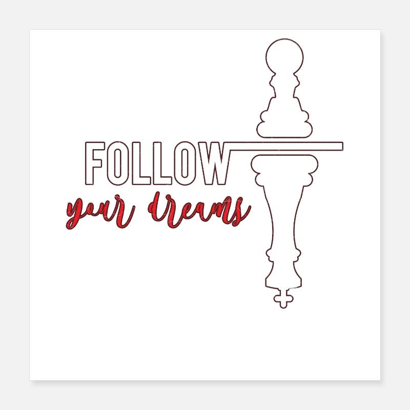 chess Poster 16" x 16" (40x40 cm)