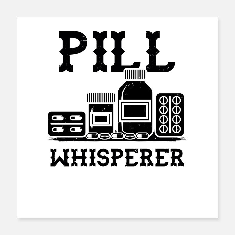 pharmacien Poster 40 x 40 cm