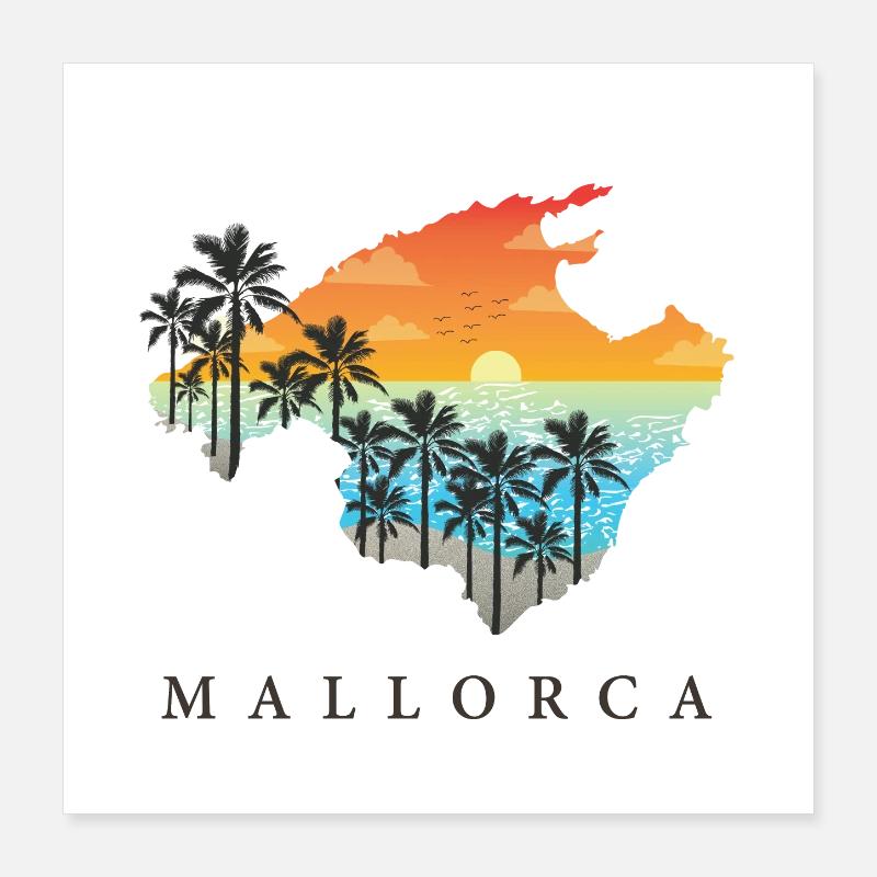 mallorca Poster 40x40 cm